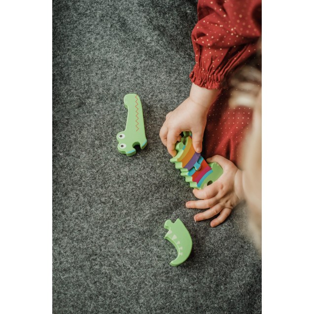 Μικρό Παζλ Κροκόδειλος Animals Orange Tree Toys...