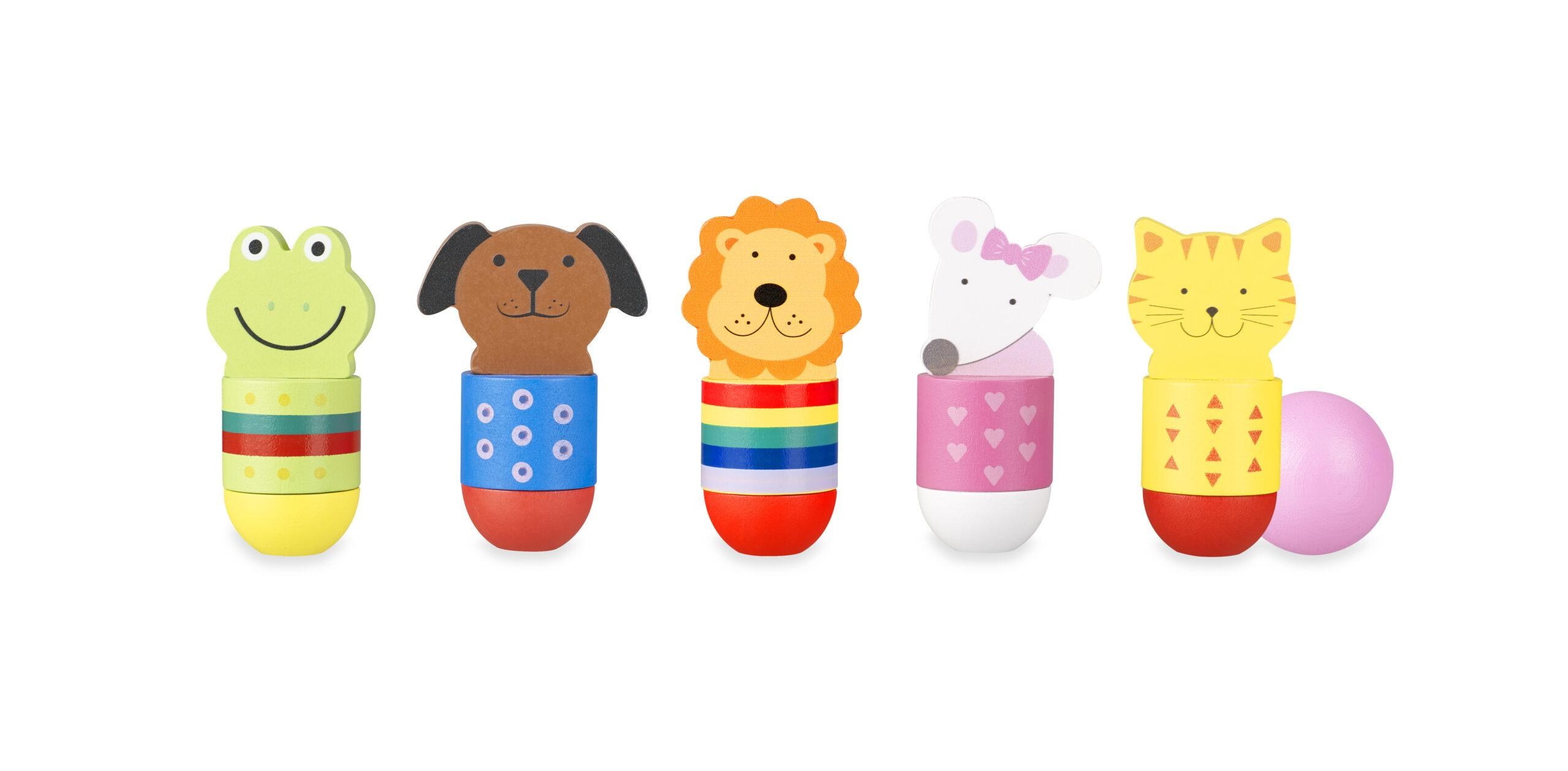 Μπόουλινγκ Animals Πορτοκαλί Tree Toys