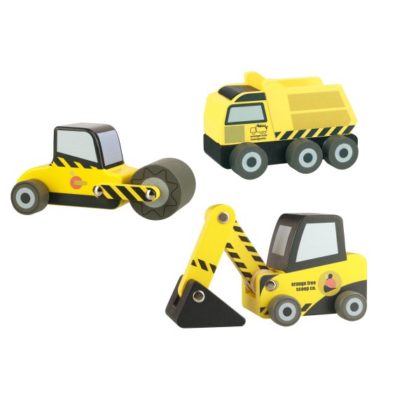Σετ 3 Οχήματα Κατασκευών Construction Orange Tree Toys...