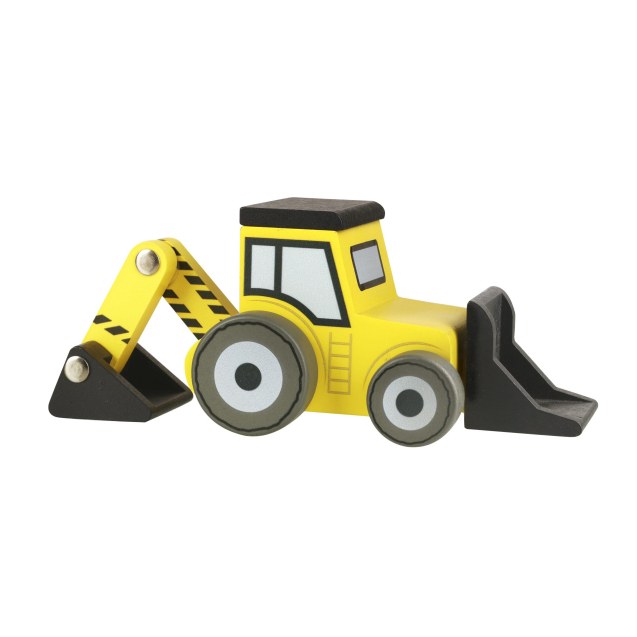 Ξύλινη Μπουλντόζα Construction Orange Tree Toys...