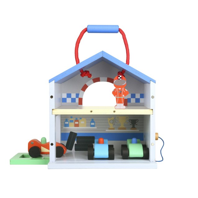 Ξύλινος Αυτοκινητόδρομος Play Set Orange Tree...