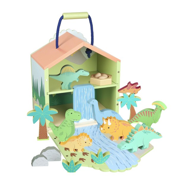 Ξύλινοι Δεινόσαυροι Play Set Orange Tree Toys...