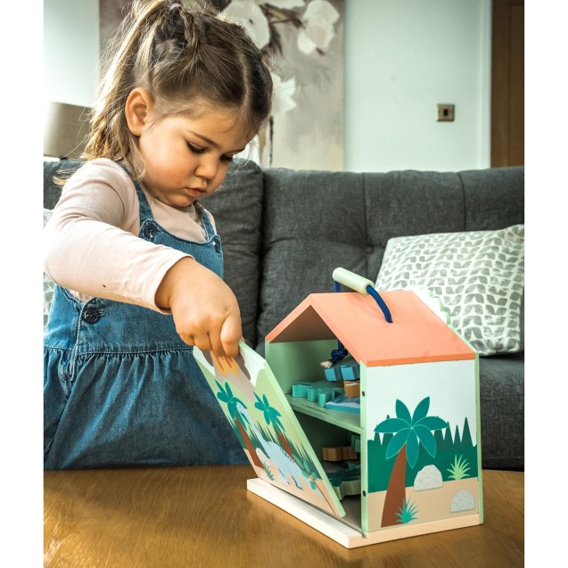 Ξύλινοι Δεινόσαυροι Play Set Orange Tree Toys...