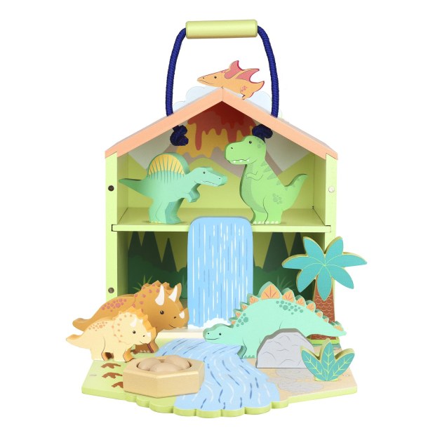 Ξύλινοι Δεινόσαυροι Play Set Orange Tree Toys...