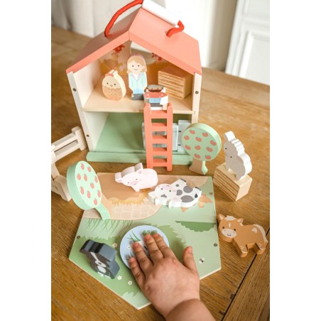 Ξύλινος Αχυρώνας Farmyard Play Set Orange Tree Toys (FSC®)