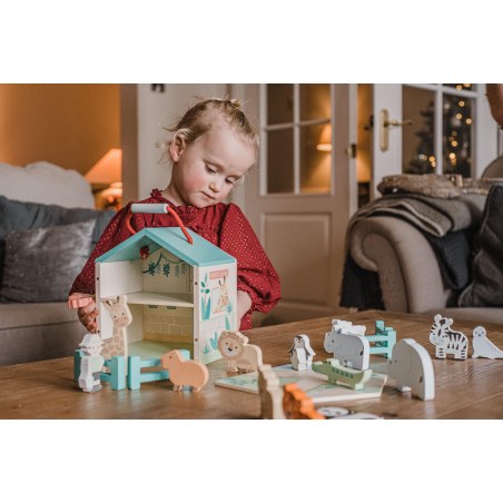 Ξύλινος Ζωολογικός Κήπος Play Set Orange Tree Toys (FSC®)