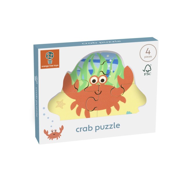 Μικρό Παζλ Καβουράκι Sea Life Orange Tree Toys...