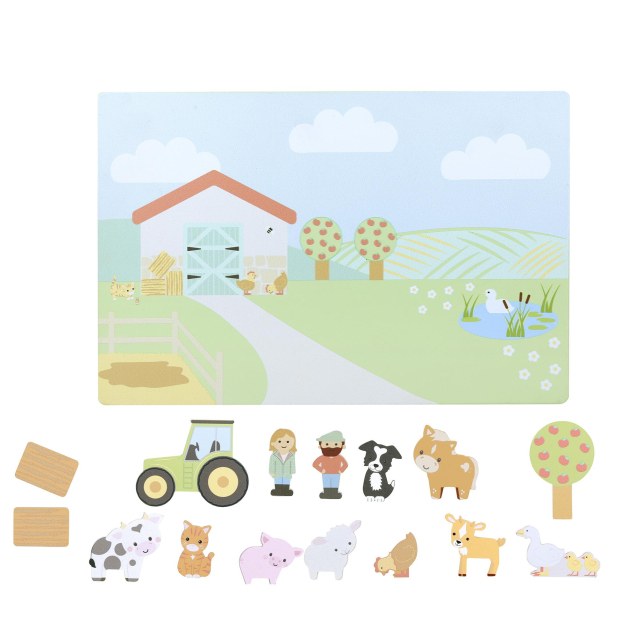 Μαγνητικός Πίνακας με Ζωάκια Farmyard Orange...
