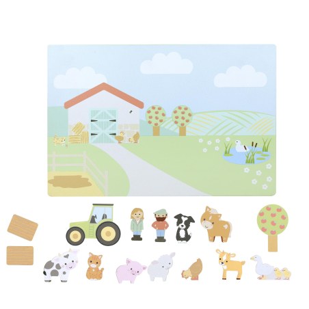 Μαγνητικός Πίνακας με Ζωάκια Farmyard Orange Tree Toys (FSC®)