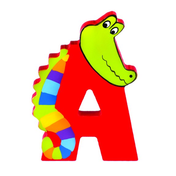 Ξύλινο Γράμμα A Alphabet Letters Orange Tree Toys