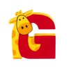 Ξύλινο Γράμμα G Alphabet Letters Orange Tree Toys