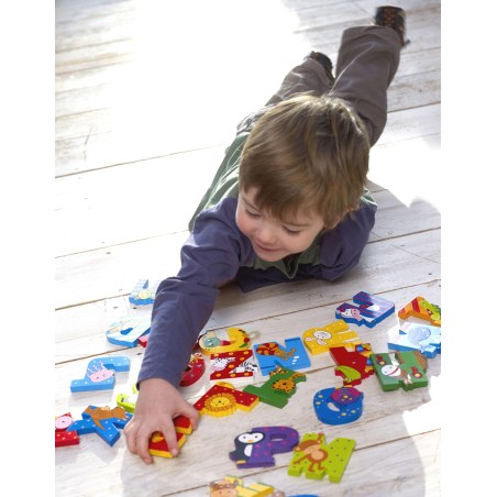 Ξύλινο Γράμμα H Alphabet Letters Orange Tree Toys
