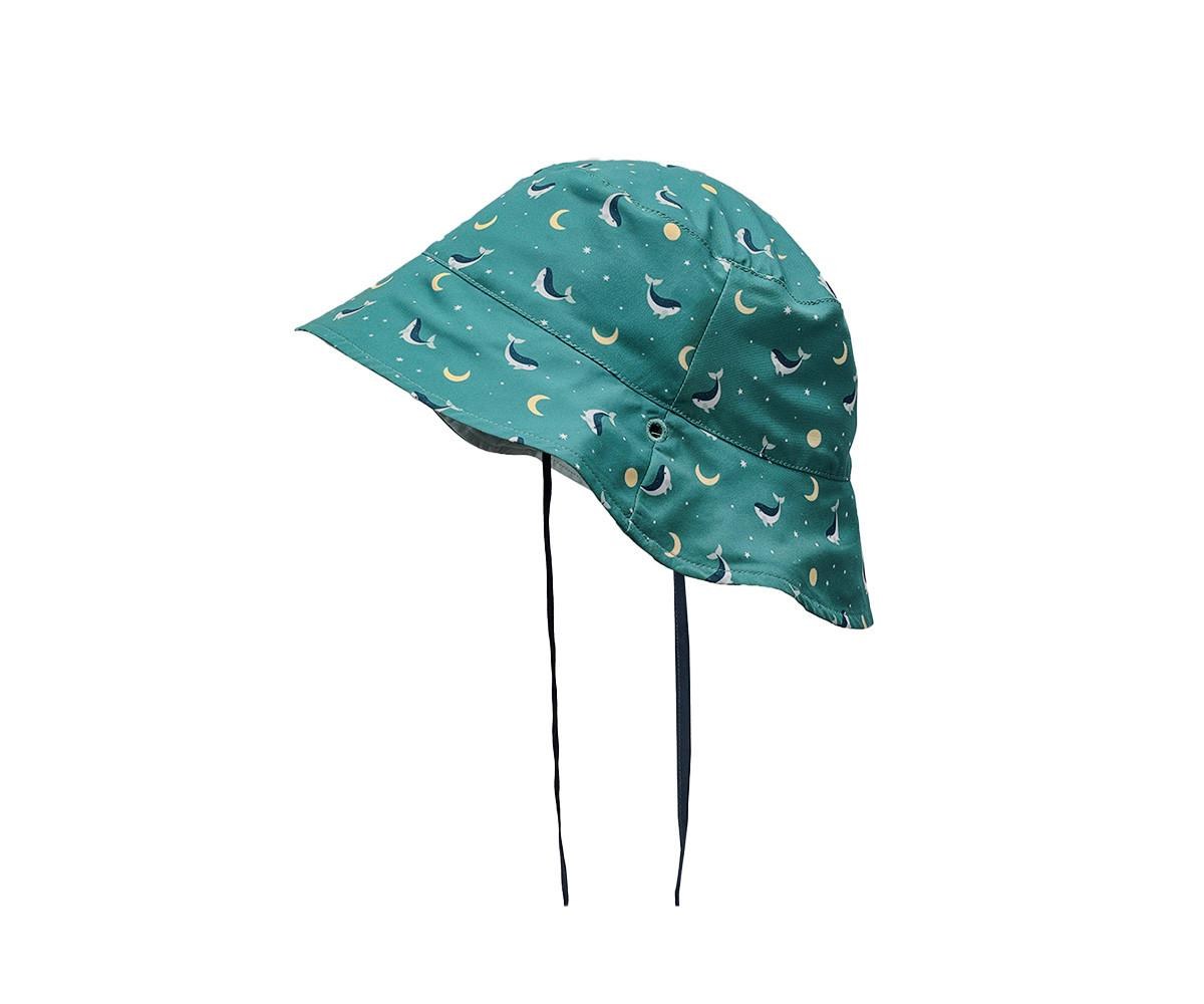 Monnëka Καπέλο Διπλής Όψης Teal Whale 18-36 Μηνών - Monnëka