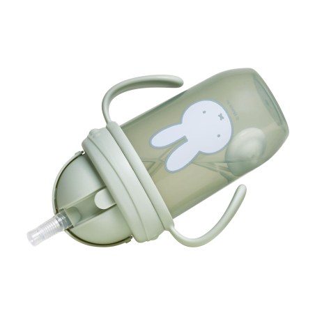 Παγούρι με Χερούλια και Καλαμάκι 260ml Miffy Green KOKO