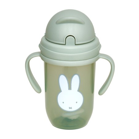 Παγούρι με Χερούλια και Καλαμάκι 260ml Miffy Green KOKO