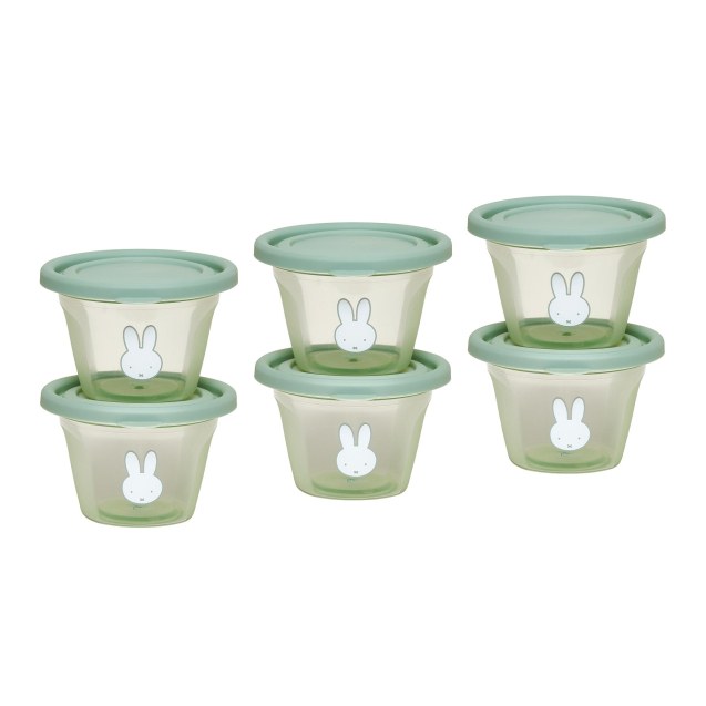 Σετ 6 Φαγητοδοχείων 120ml Miffy Green KOKO