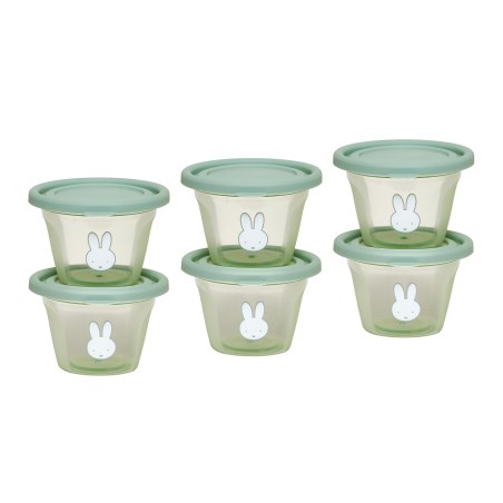 Σετ 6 Φαγητοδοχείων 120ml Miffy Green KOKO