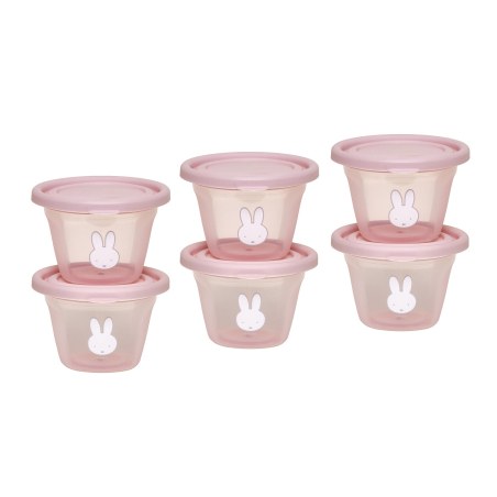 Σετ 6 Φαγητοδοχείων 120ml Miffy Pink KOKO