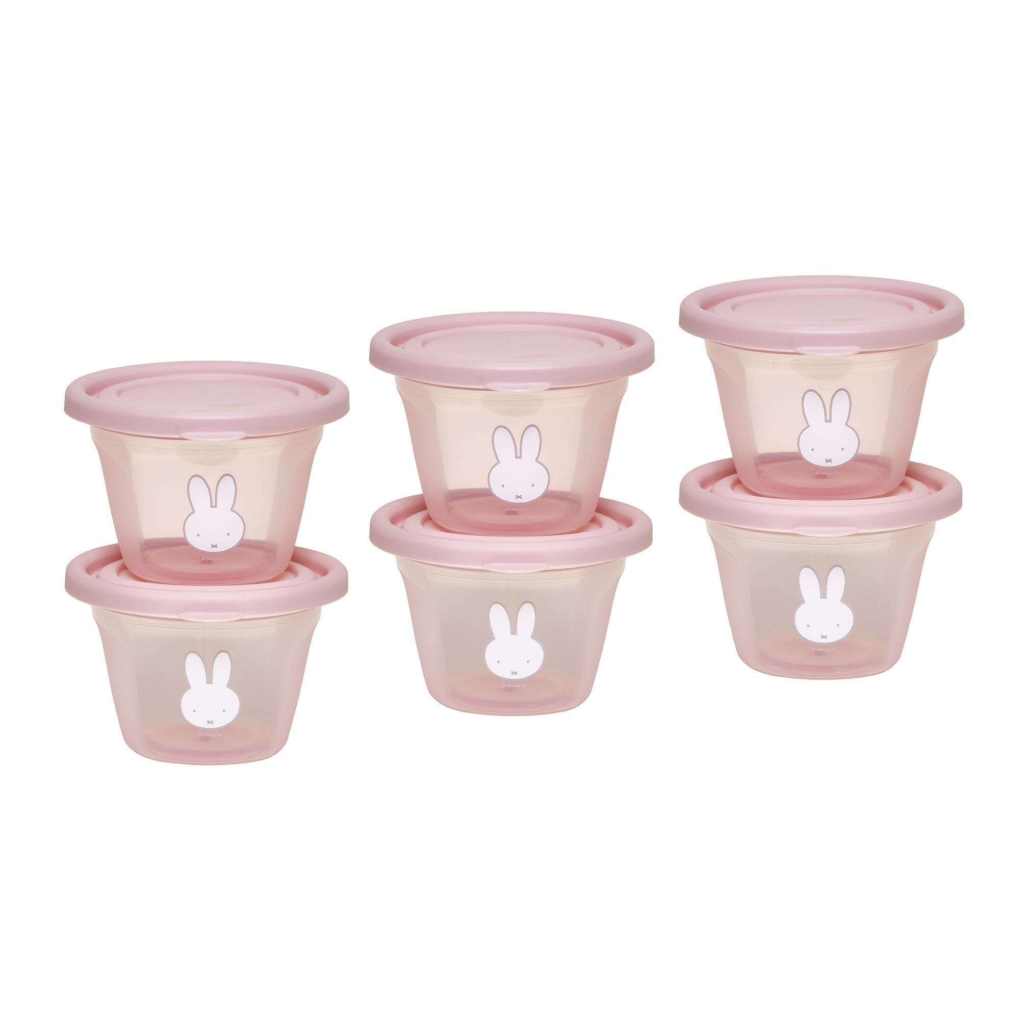 Σετ 6 Φαγητοδοχείων 120ml Miffy Ροζ KOKO