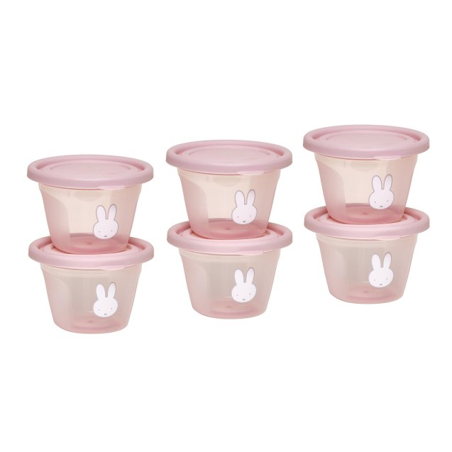 Σετ 6 Φαγητοδοχείων 120ml Miffy Pink KOKO