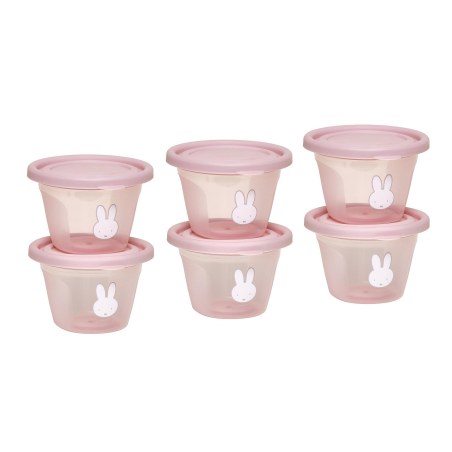 Σετ 6 Φαγητοδοχείων 120ml Miffy Pink KOKO