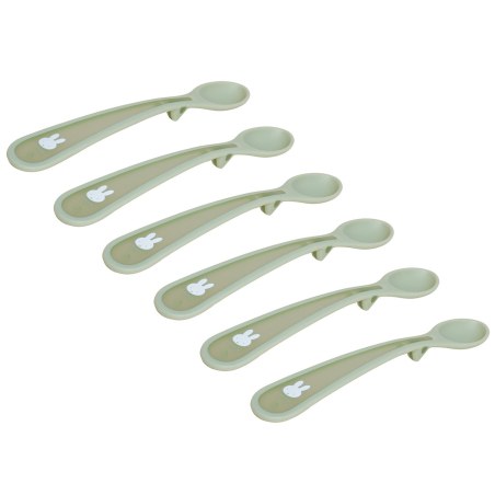 Σετ 6 Κουταλάκια 17cm με Μαλακή Λαβή Miffy Green KOKO