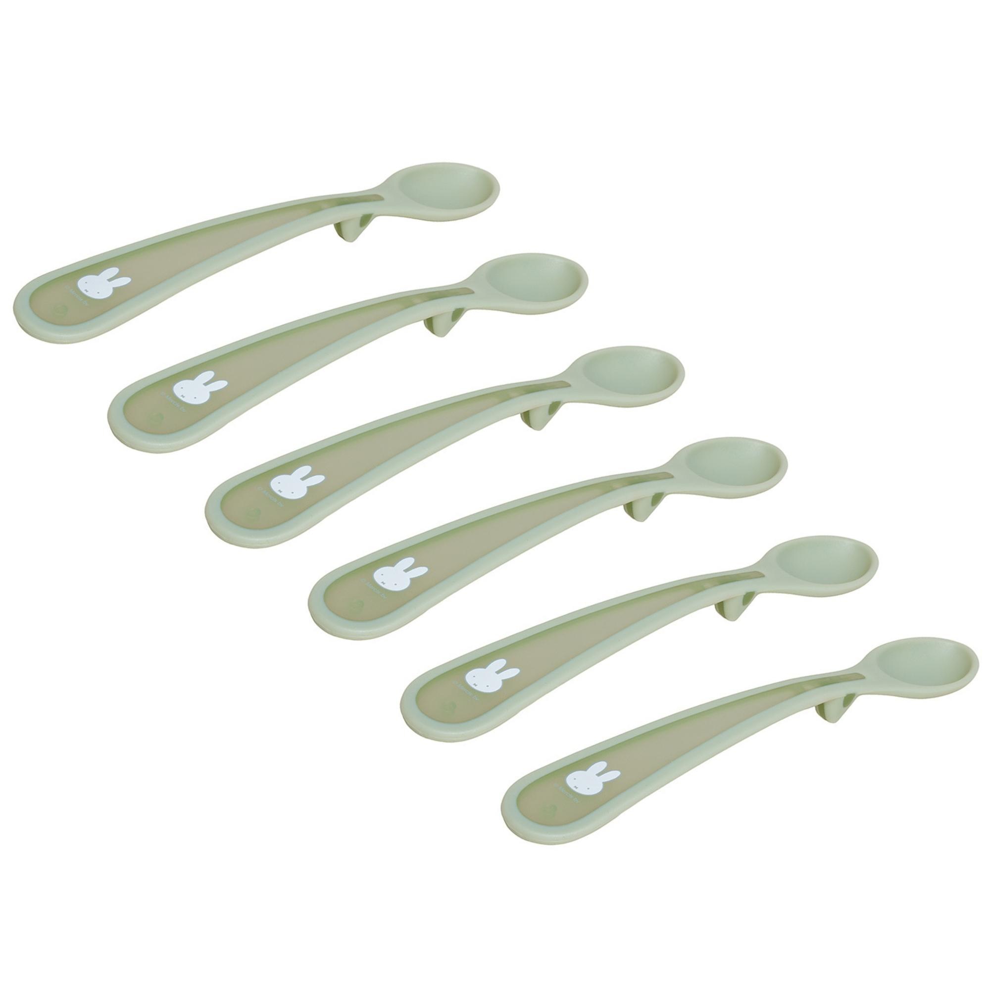 Σετ 6 Κουταλάκια 17cm με Μαλακή Λαβή Miffy Green KOKO