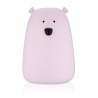 Φωτιστικό Σιλικόνης Bear Lamp Lavender 16cm - Rabbit & Friends
