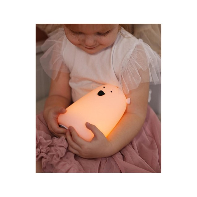 Φωτιστικό Σιλικόνης Bear Lamp Lavender 16cm -...