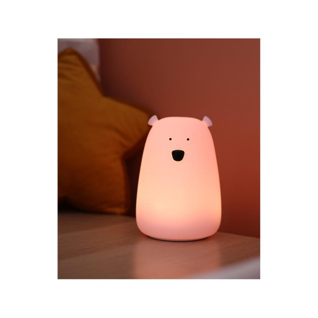 Φωτιστικό Σιλικόνης Bear Lamp Lavender 16cm -...