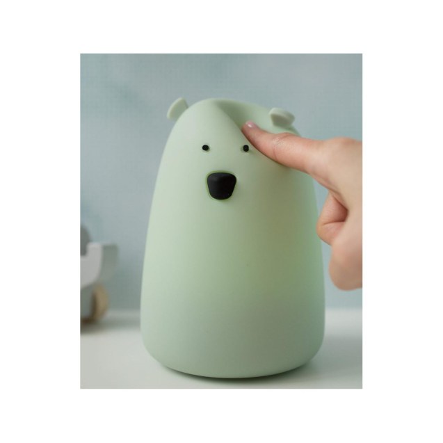 Φωτιστικό Σιλικόνης Bear Lamp Sage 16cm -...