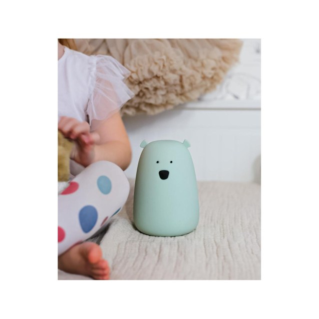 Φωτιστικό Σιλικόνης Bear Lamp Sage 16cm -...