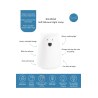 Φωτιστικό Σιλικόνης Bear Lamp White 16cm - Rabbit & Friends
