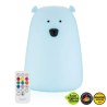 Φωτιστικό Σιλικόνης Bear 16cm με Τηλεχειριστήριο White - Rabbit & Friends