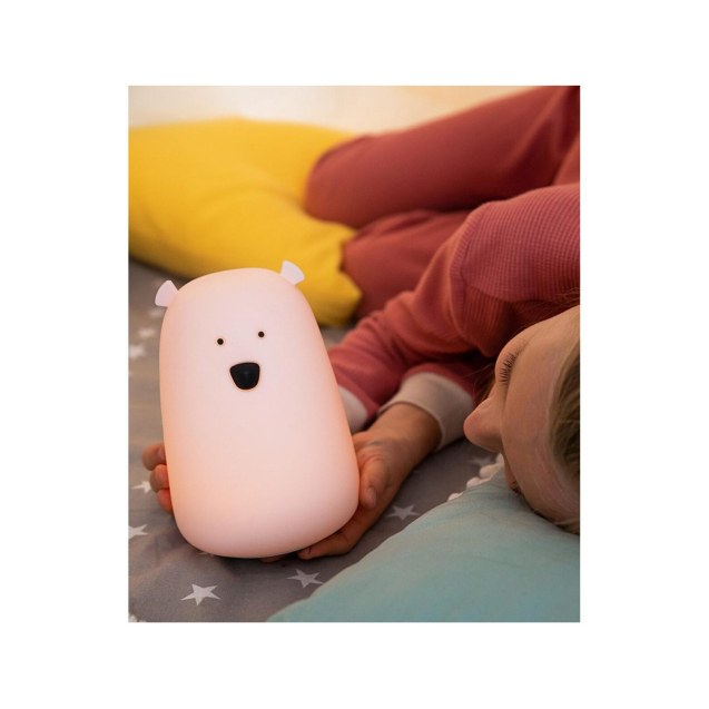 Φωτιστικό Σιλικόνης Bear Lamp Pink 16cm με...
