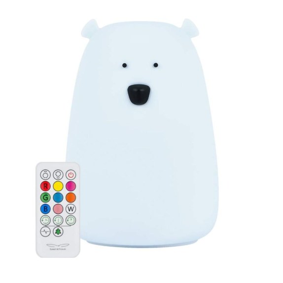 Φωτιστικό Σιλικόνης Bear Lamp Cold Blue 16 cm με...