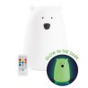 Φωτιστικό Σιλικόνης Bear Glow In The Dark με Τηλεχειριστήριο 16cm - Rabbit & Friends