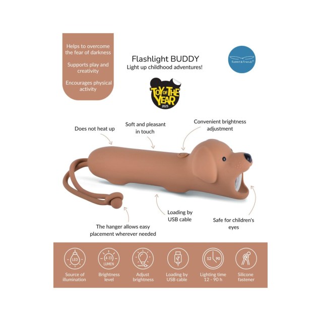 Μικρός Φακός Σιλικόνης Buddy the Dog - Rabbit &...