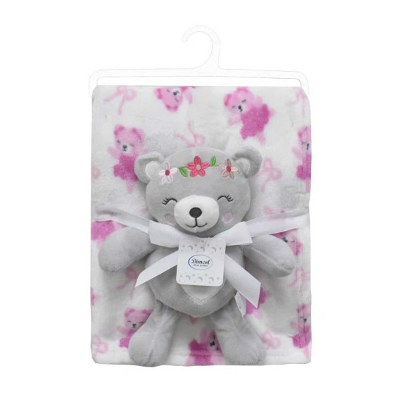 Λούτρινο Ζωάκι Σετ 2 Τεμ- Dimcol Teddy Bear 21 Ύψος 25 cm...