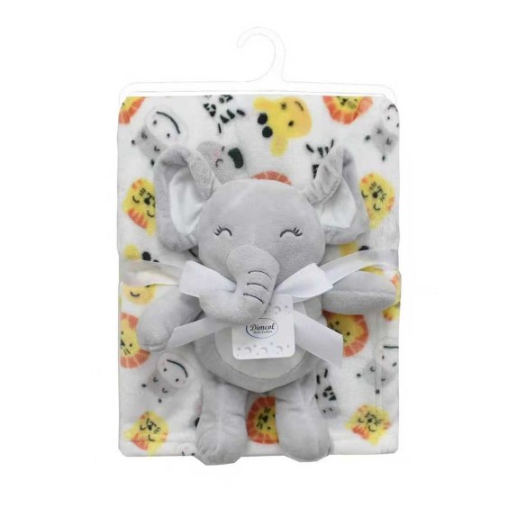 Λούτρινο Ζωάκι Σετ 2 Τεμ- Dimcol Elephant 23 Ύψος 25 cm &...