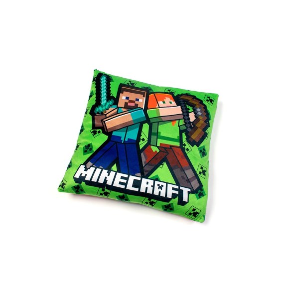 Βελούδινο Μαξιλάρι Mojang Minecraft 12 38X38 Light Green