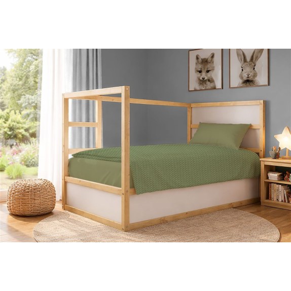 Κουβέρτα Πικέ Μονή Dimcol 165x270 Olive