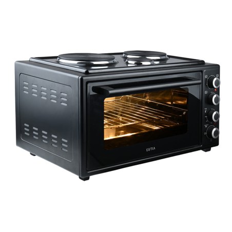 Estia Ηλεκτρικό Φουρνάκι Mastercook Compact 2950W 48lt Με 3 Εστίες Και 4 Λειτουργίες Αντίστασης