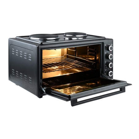 Estia Ηλεκτρικό Φουρνάκι Mastercook Compact 2950W 48lt Με 3 Εστίες Και 4 Λειτουργίες Αντίστασης