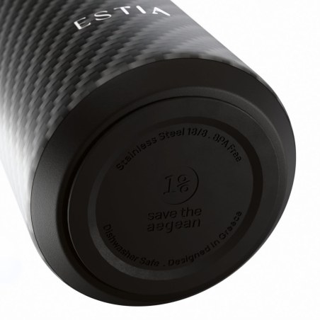 Estia Θερμός Flow Save The Aegean 500ml Carbon Fibre