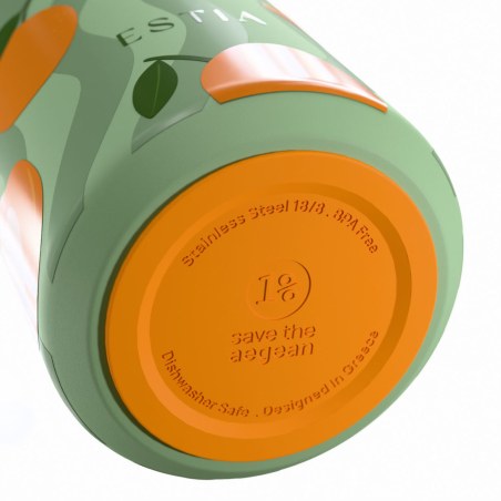 Estia Θερμός Flow Save The Aegean 500ml Peach Garden