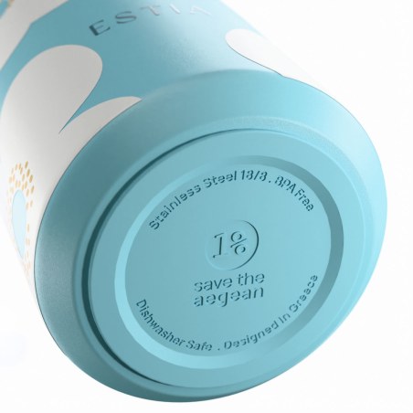 Estia Θερμός Lens Save The Aegean 360ml Blue Daisy