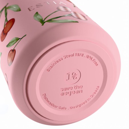 Estia Θερμός Lens Save The Aegean 360ml Cherry Rose