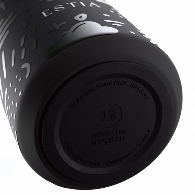 Estia Θερμός Lens Save The Aegean 360ml Noir Echo