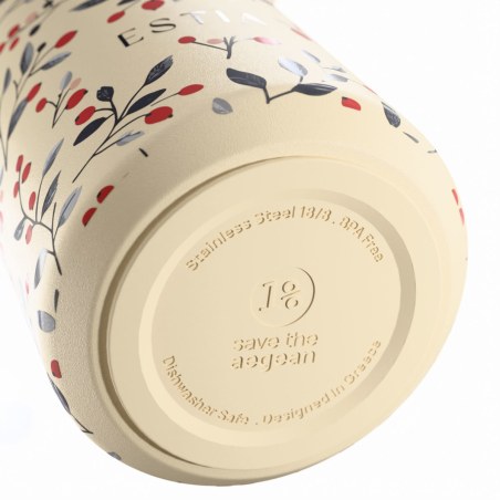 Estia Θερμός Pulse Save The Aegean 500ml Bloom Beige